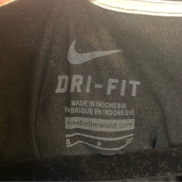 NIKE | WVU West Virginia University Logo T-Shirt Short Sleeve V Neck Black Blue - Picture 6 of 6